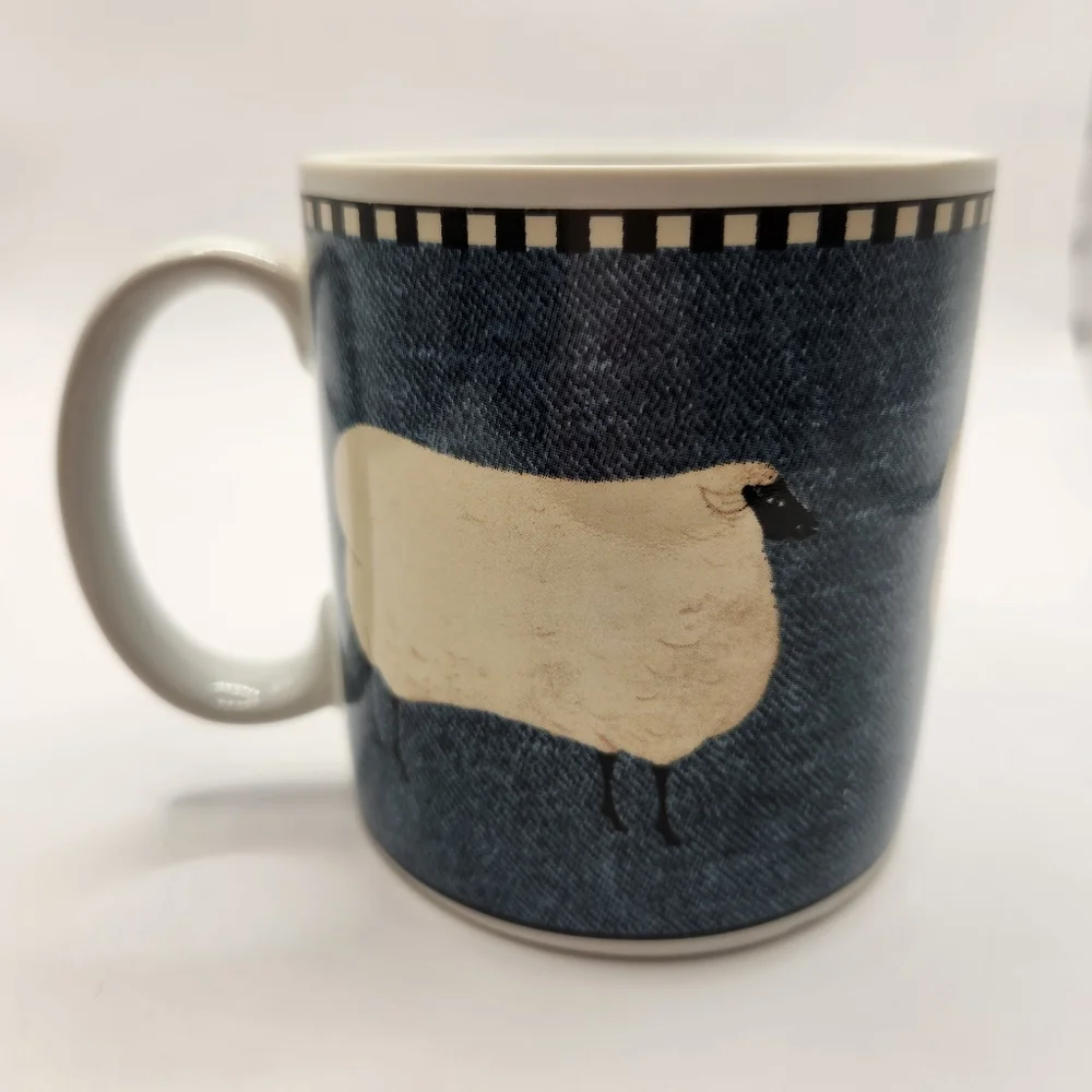 Sakura Brandon House by Warren Kimble Barnyard Animals Sheep Coffee Mug - Picture 8 of 8